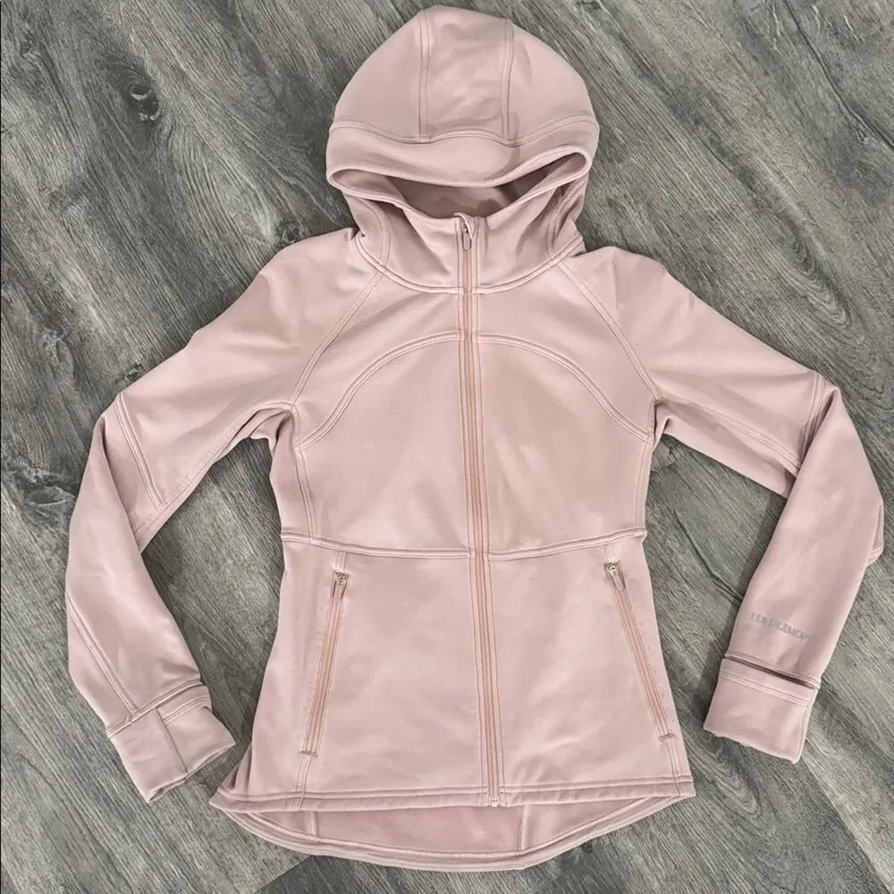 Lululemon Fleece Flurry Pink Hooded Jacket 